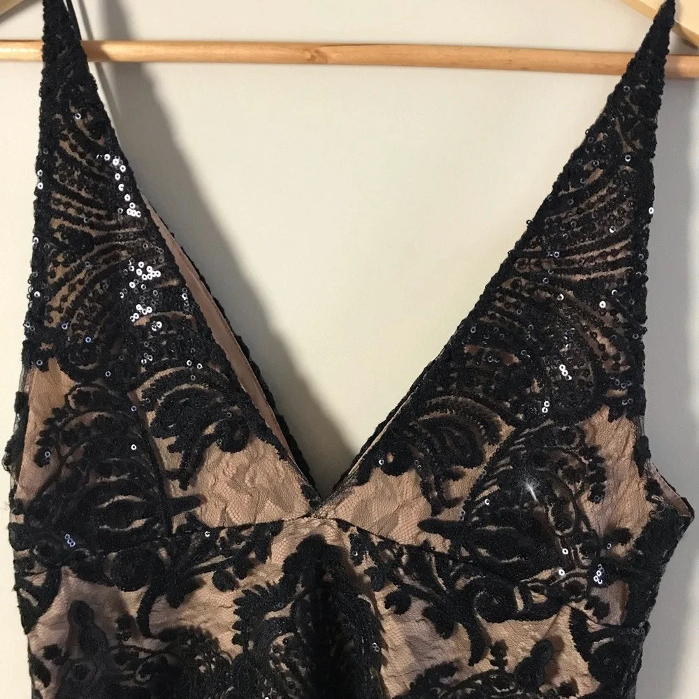 NWT Sparkly Black Free People Mini Dress - Picture 7 of 8